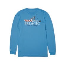 Pelagic Aquatek Fish N Stripes Long Sleeve Performance Shirt (Kid’s)