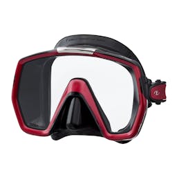 TUSA Freedom HD Dive Mask, Single Lens - Black/Red Thumbnail}