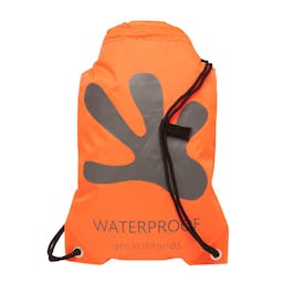 Gecko Waterproof Drawstring Backpack - Orange/Grey Thumbnail}