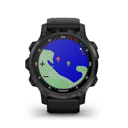 Garmin Descent™ Mk2S Wrist Dive Computer, Silicone Band Surface GPS - Black Thumbnail}