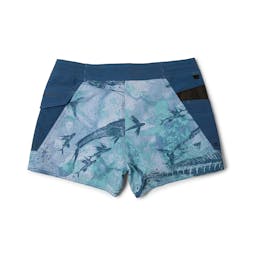 Pelagic Ocean Master Shorts (Women's) Back - Blue Thumbnail}