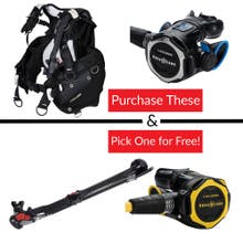 Aqualung Axiom BCD (Women’s) and Leg3nd Regulator (Yoke) with FREE Leg3nd Octopus OR Airsource 3 Integrated Octo/Inflator