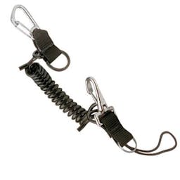 All Metal Snappy Coil Carabiner - Black Thumbnail}