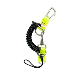 All Metal Snappy Coil Carabiner - Yellow Thumbnail}