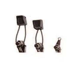 Graphite Zipper Pull 3 Piece Kit for Wetsuit Repair Thumbnail}