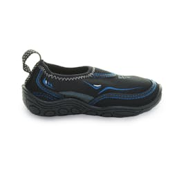 EVO Kid's Aquasock Water Shoes Side View - Black/Navy Thumbnail}