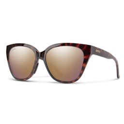 Smith Optics Era Polarized Sunglasses - Tortoise Frame/Rose Gold Mirror Lenses Thumbnail}