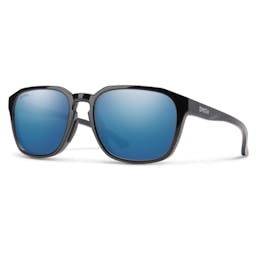 Smith Optics Contour Polarized Sunglasses - Black Frame/Blue Mirror Lenses Thumbnail}
