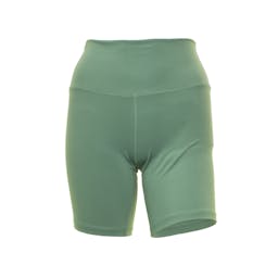 EVO Maya Cropped Shorts Front Teal Thumbnail}