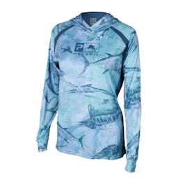 Pelagic Vaportek Open Seas Hooded Performance Shirt (Women's) - Front Thumbnail}