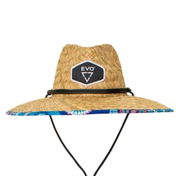 EVO Straw Lifeguard Hat - Lido front Thumbnail}