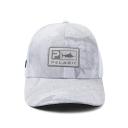 Pelagic Offshore Icon Gyotaku Low Profile Trucker Hat - Grey Thumbnail}