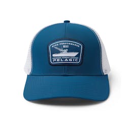 Pelagic Runnin' Trucker Hat - Front Thumbnail}