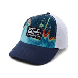 Pelagic Sonar Low Pro Trucker Hat - 3/4 Thumbnail}