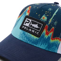 Pelagic Sonar Low Pro Trucker Hat - Detail Thumbnail}