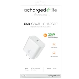 A Charged Life USB-C Wall Charger - Back Thumbnail}