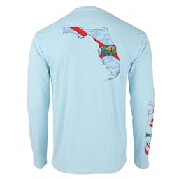 AVID Florida Native AVIDry Long Sleeve Performance Shirt (Men's) - Ice Blue Back Thumbnail}