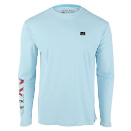 AVID Florida Native AVIDry Long Sleeve Performance Shirt (Men's) - Ice Blue Front Thumbnail}