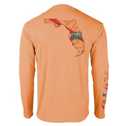 AVID Florida Native AVIDry Long Sleeve Performance Shirt (Men's) - Sunset Back Thumbnail}