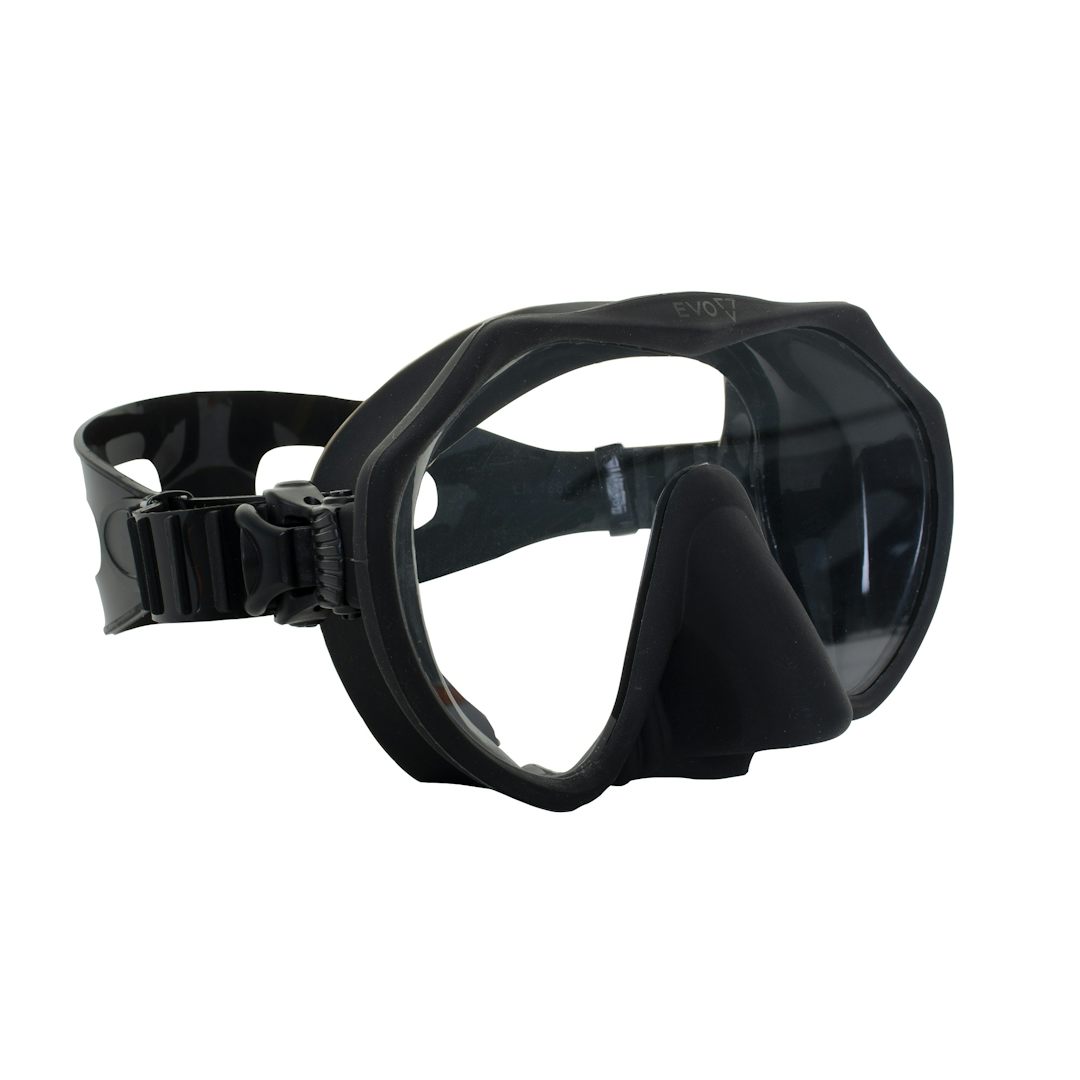 EVO Andros Frameless Mask, Single Lens - Black