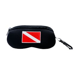 Neoprene Dive Flag Eyeglass Case - Black Thumbnail}