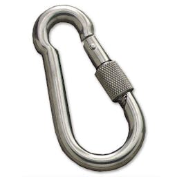 Stainless Steel Carabiner with Lock Thumbnail}