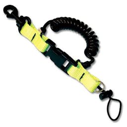 Snappy Coil with Swivel Clip - Yellow Thumbnail}