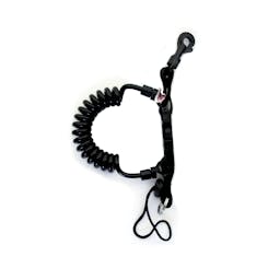 Snappy Coil with Swivel Clip - Black Thumbnail}
