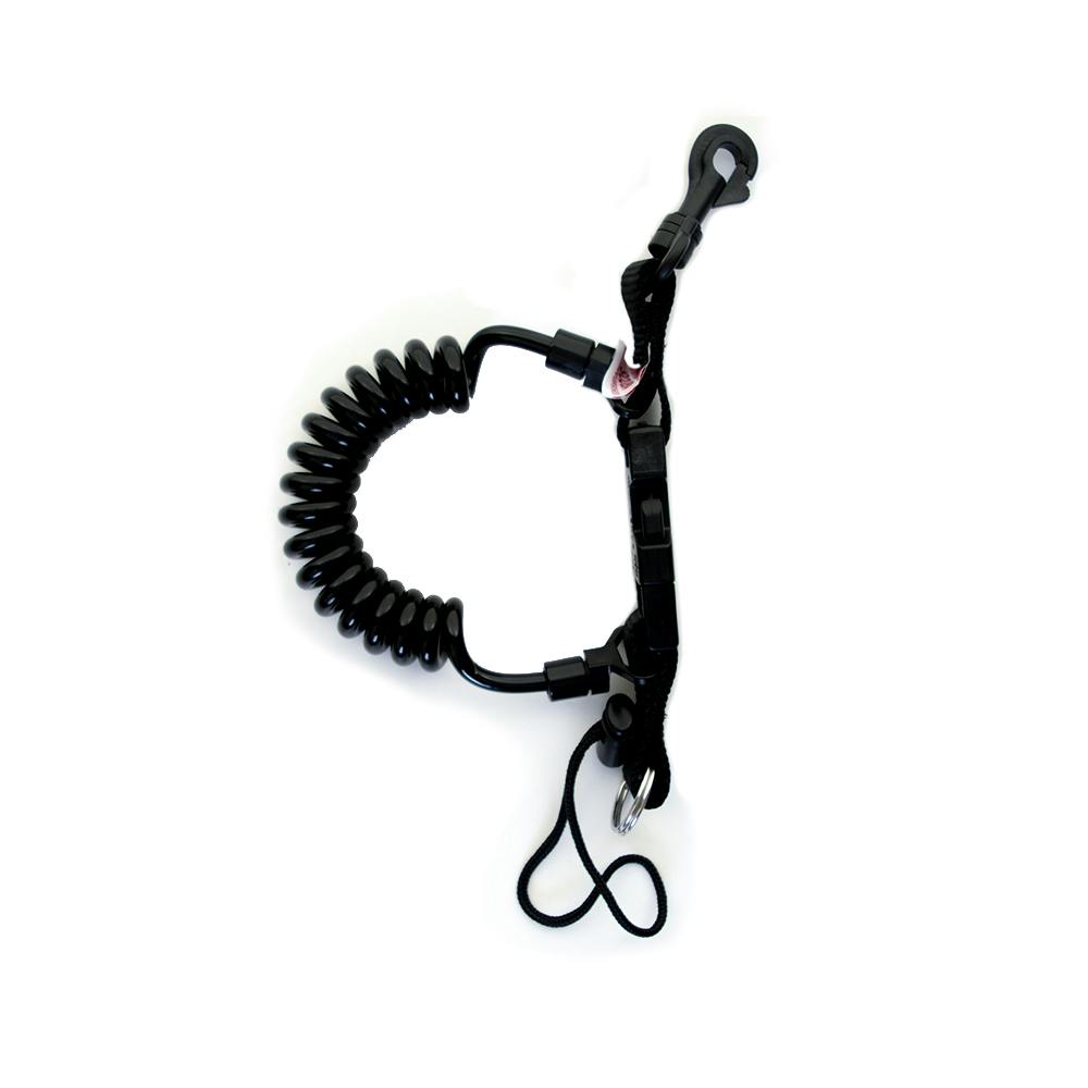 Snappy Coil with Swivel Clip - Black