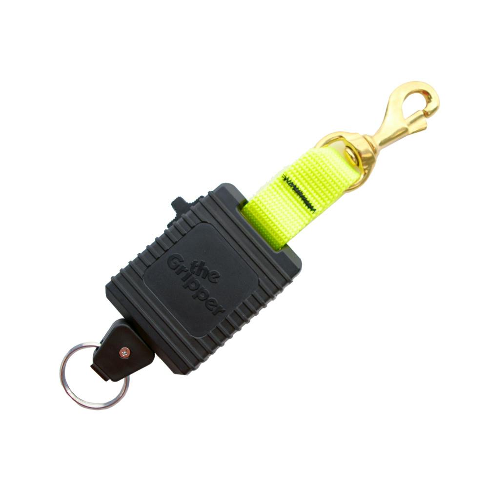 Locking Gripper with Brass Clip - Yellow