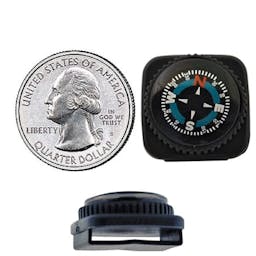 Wristband Compass, Small with coin for scale. Thumbnail}