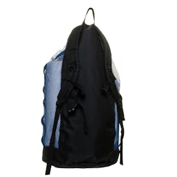 EVO Deluxe Mesh Backpack Dive Bag Back - Blue Thumbnail}