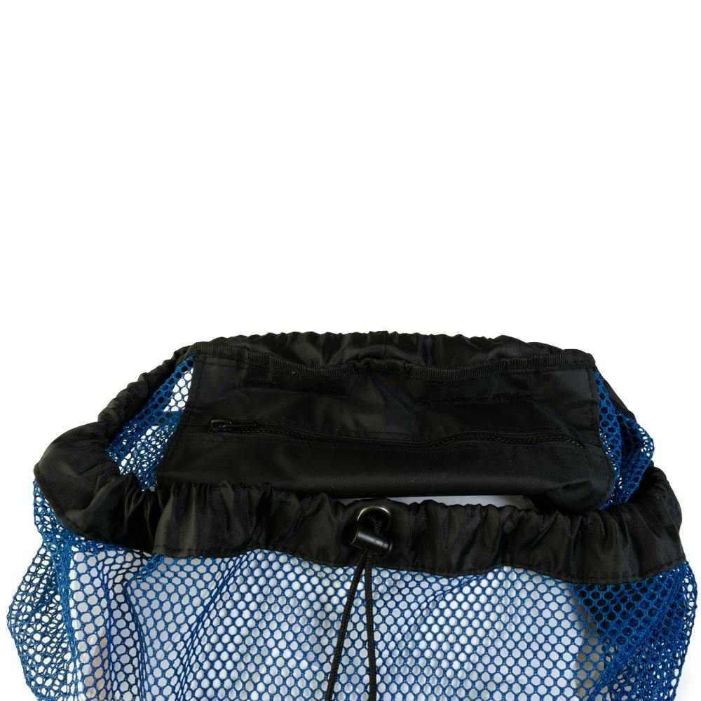 EVO Deluxe Mesh Backpack Dive Bag Details - Blue