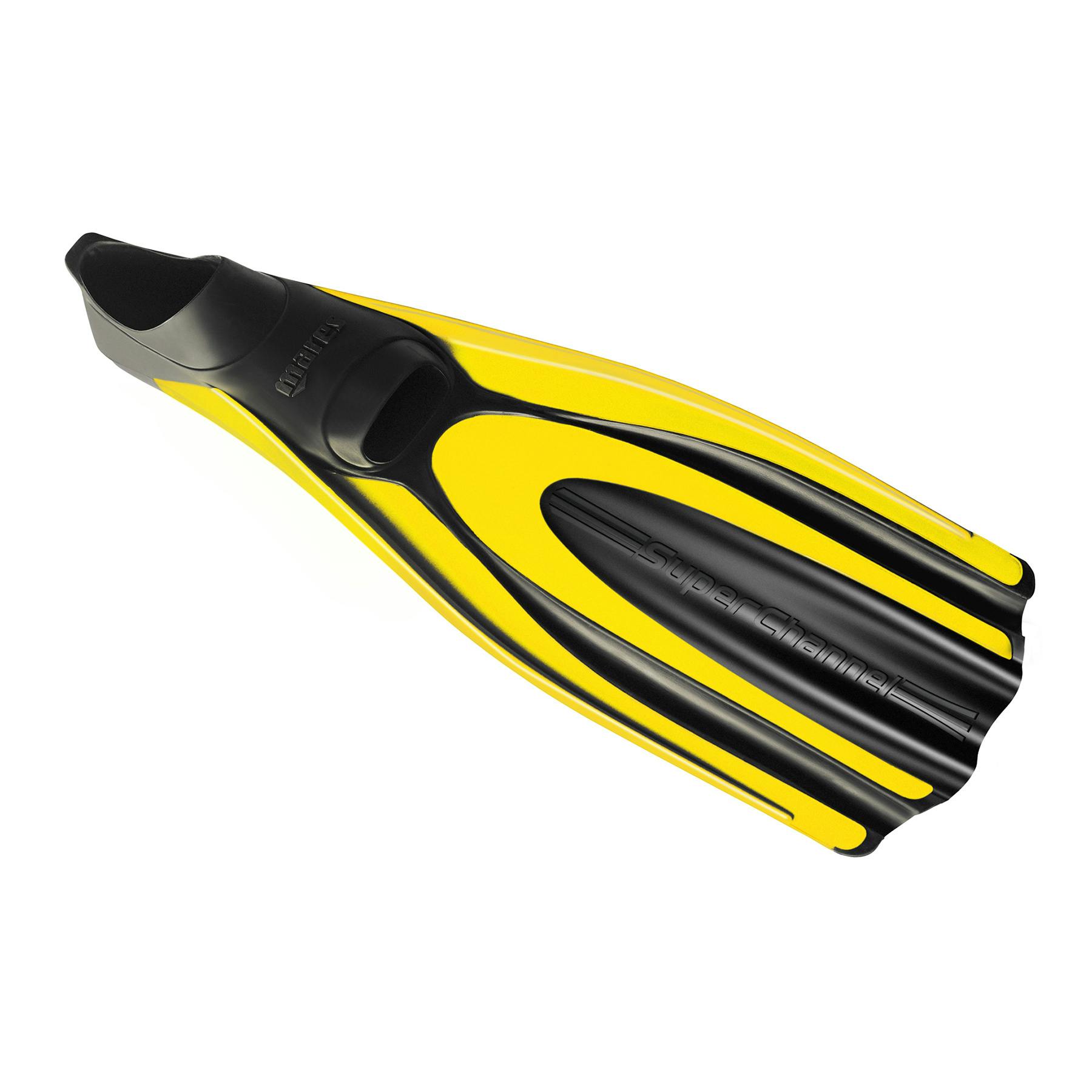 Mares Superchannel Full Foot Dive Fins - Yellow