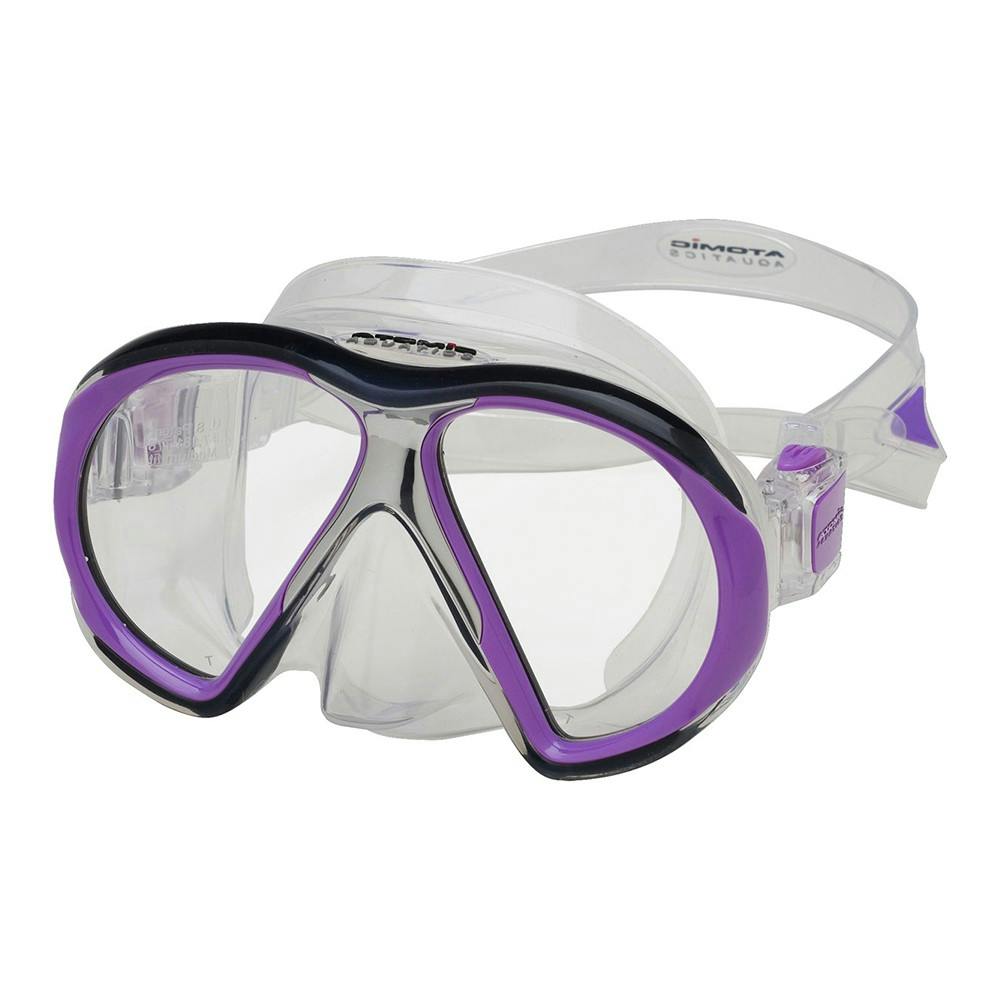 Atomic SubFrame Mask, Two Lens (Medium Fit) - Clear/Purple