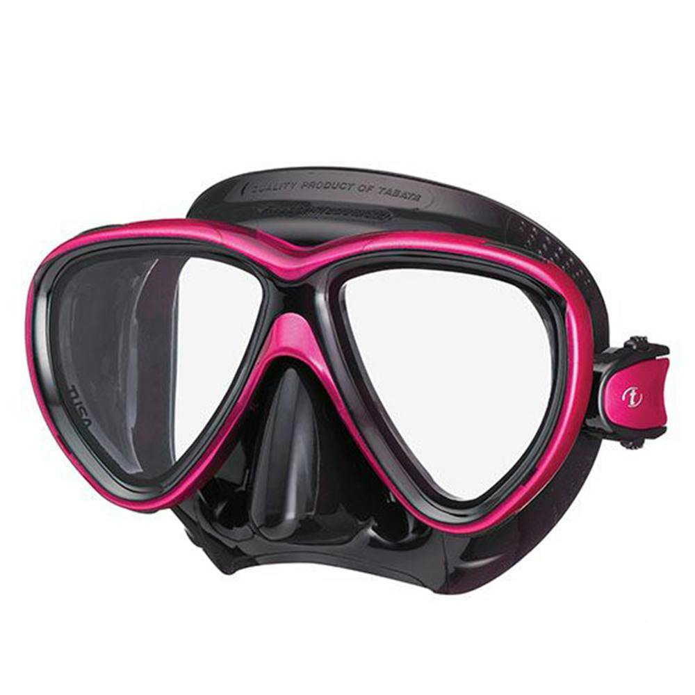 TUSA Freedom One Mask, Two Lens - Black/Rose Pink