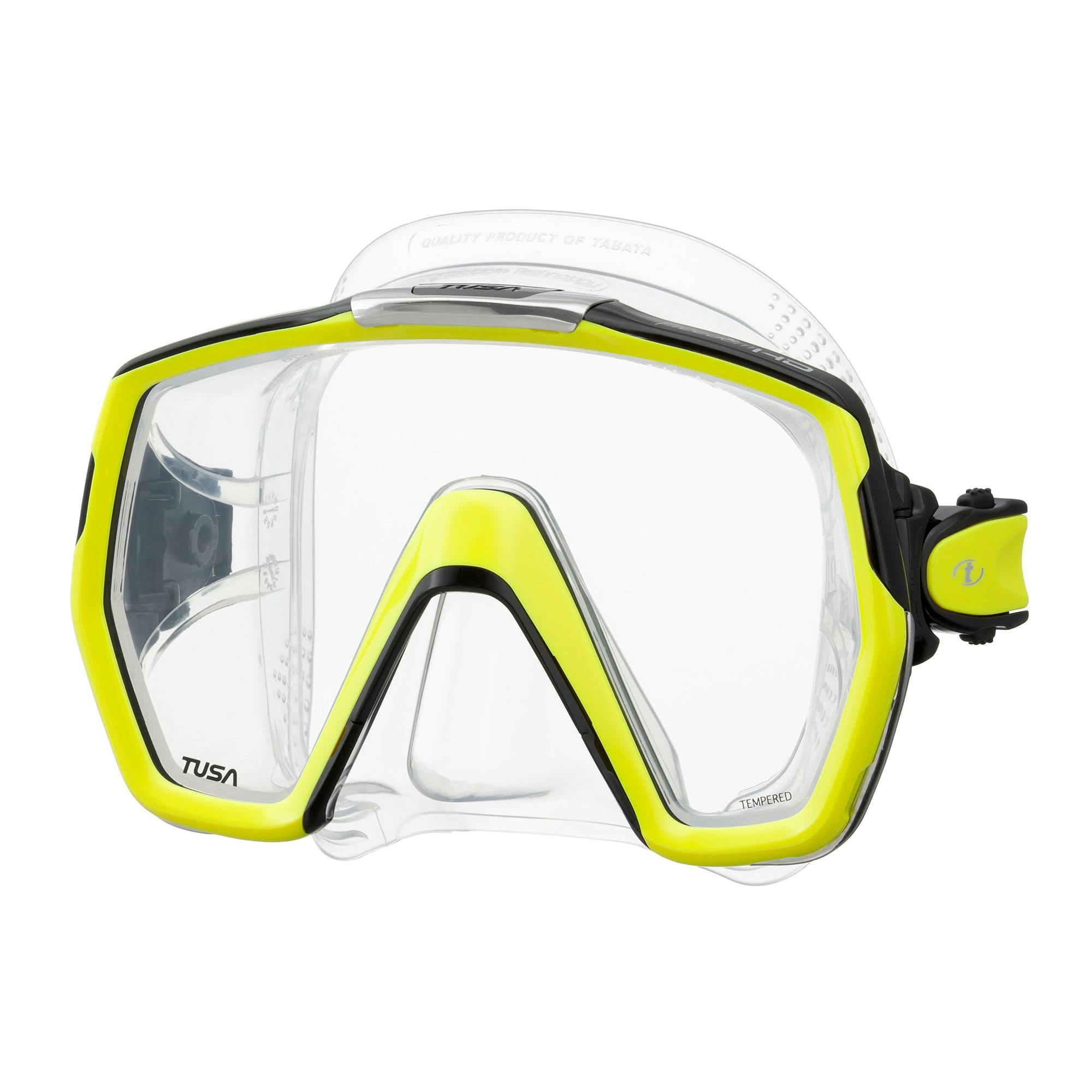 TUSA Freedom HD Dive Mask, Single Lens - Yellow