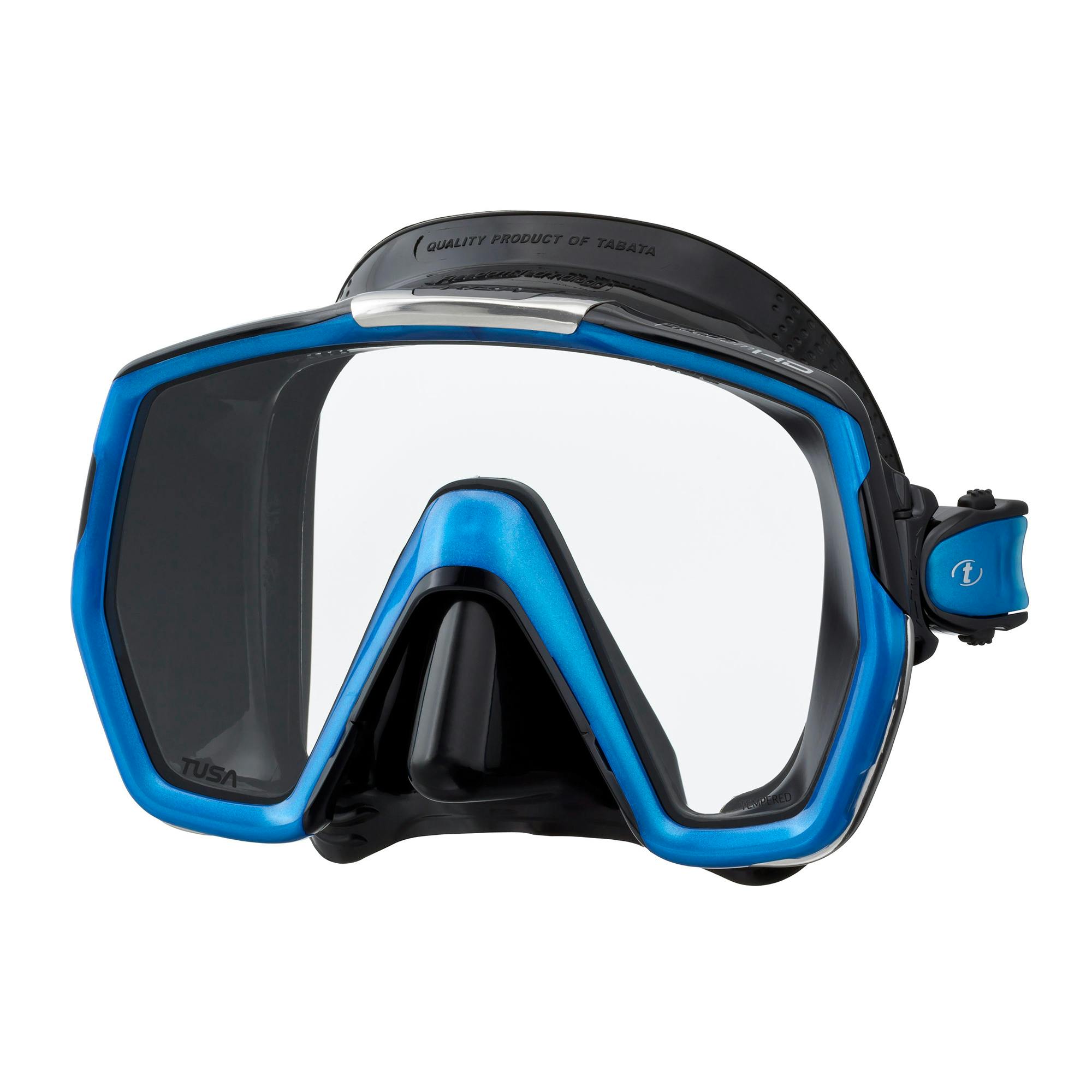 TUSA Freedom HD Dive Mask, Single Lens - Black/Blue