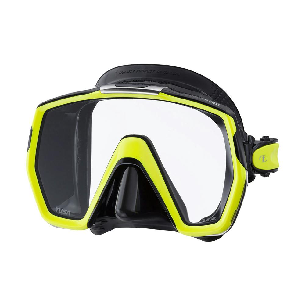 TUSA Freedom HD Dive Mask, Single Lens - Black/Yellow