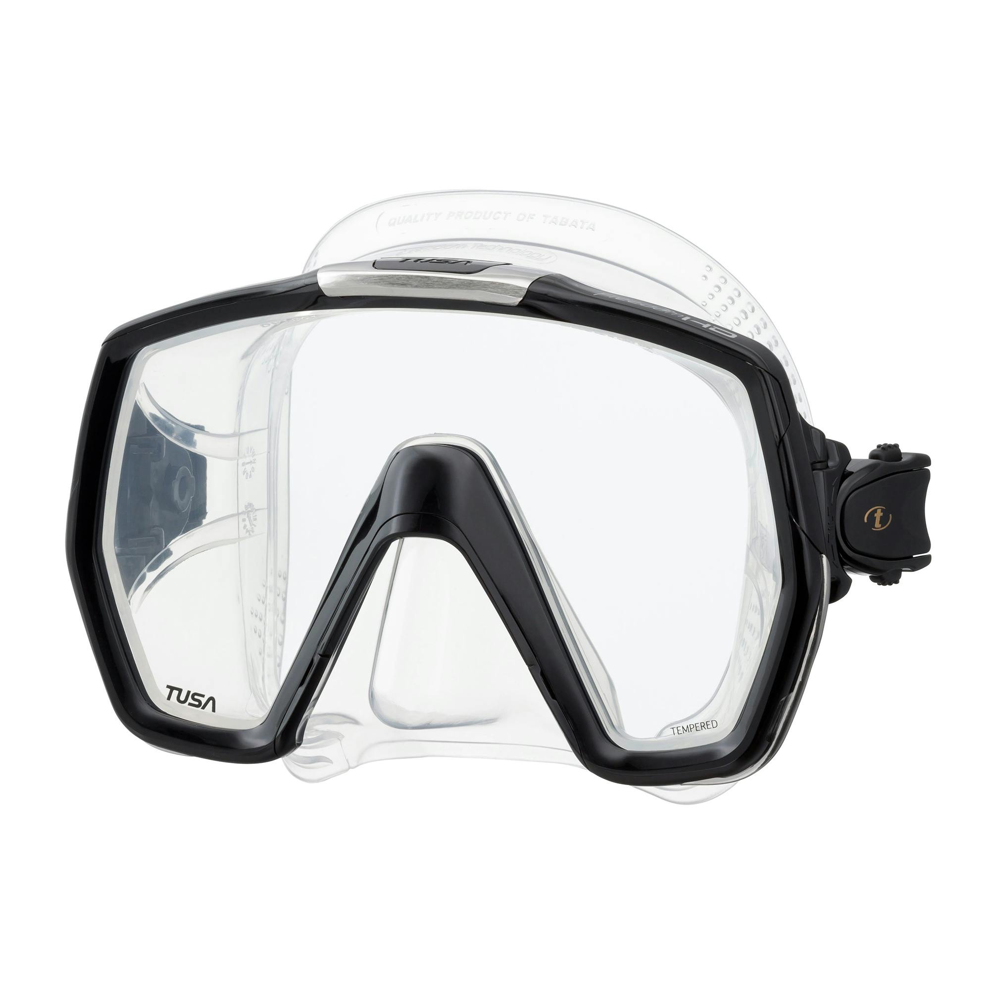 TUSA Freedom HD Dive Mask, Single Lens - Black