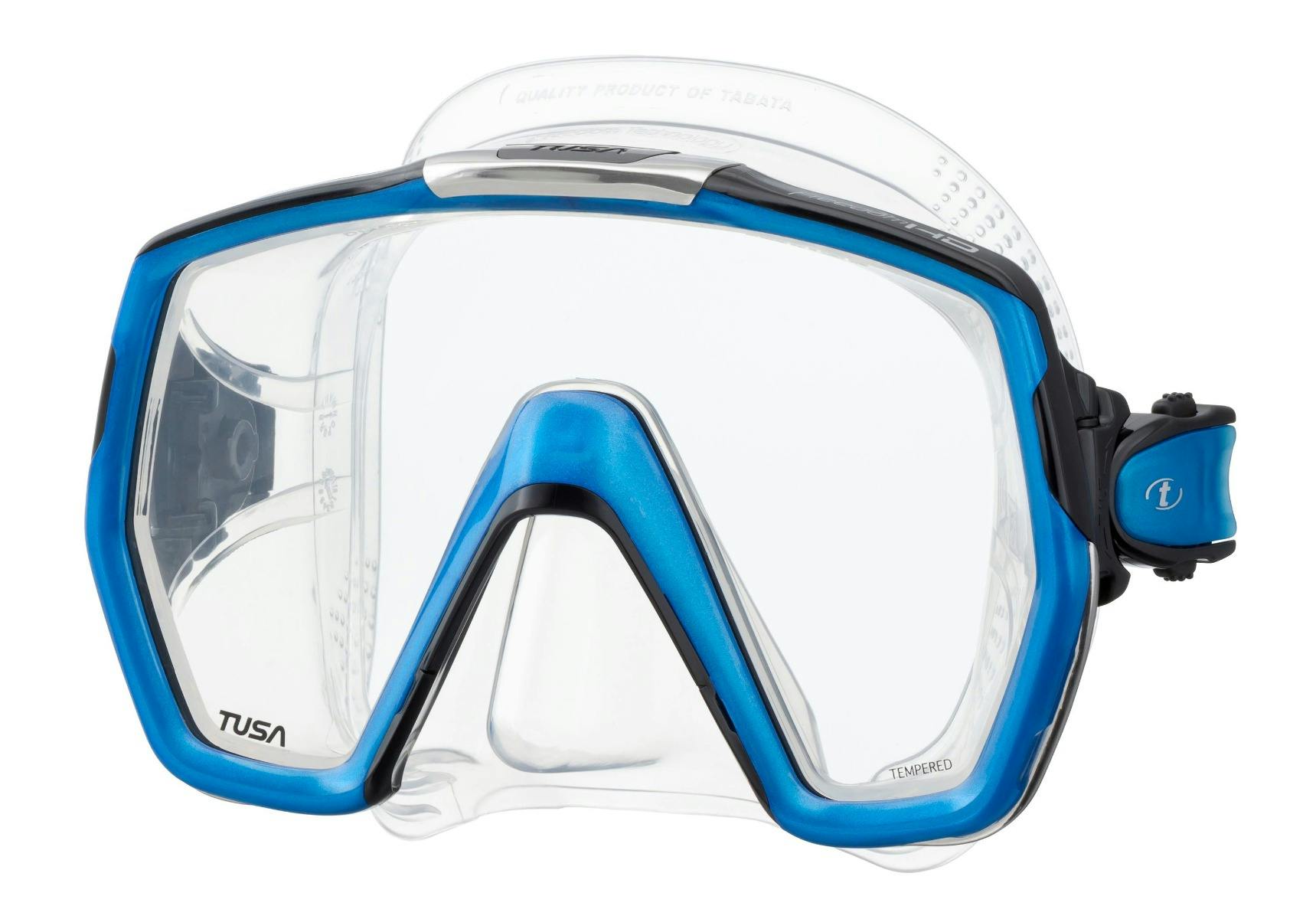 TUSA Freedom HD Dive Mask, Single Lens - Fishtail Blue