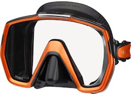 TUSA Freedom HD Dive Mask, Single Lens - Black/Energy Orange Thumbnail}