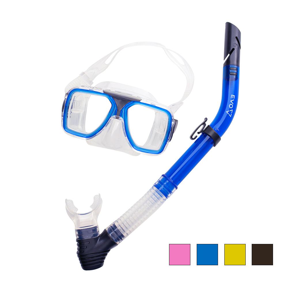 EVO Drift Mask and Semi-Dry Snorkel Combo, Two Lens