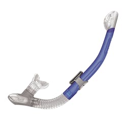 Mares Ergo Dry Snorkel with Exhaust Valve - Clear/Blue Thumbnail}