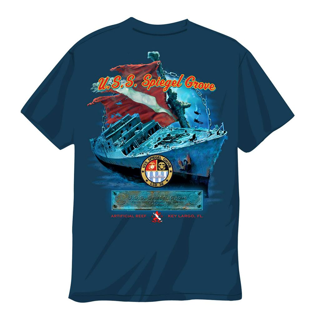 Amphibious Outfitters Spiegel Grove T-Shirt - Dusk Blue