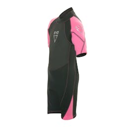 EVO Kid's Shorty Wetsuit Side - Pink Thumbnail}
