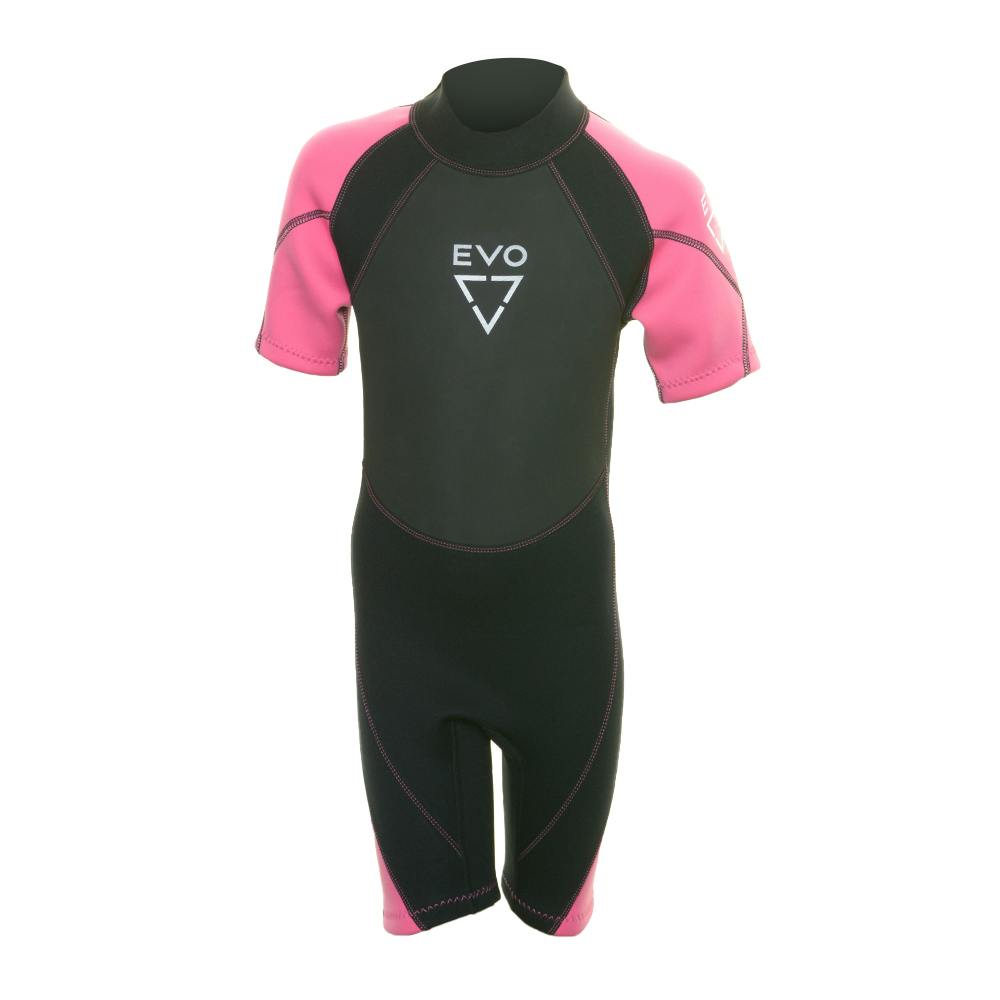 EVO Kid's Shorty Wetsuit - Pink
