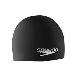 Speedo Unisex Silicone Swim Cap - Black  Thumbnail}