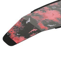 HammerHead Kaudal Carbon Fiber Fin Blades (Deep Red) Back Angle Thumbnail}