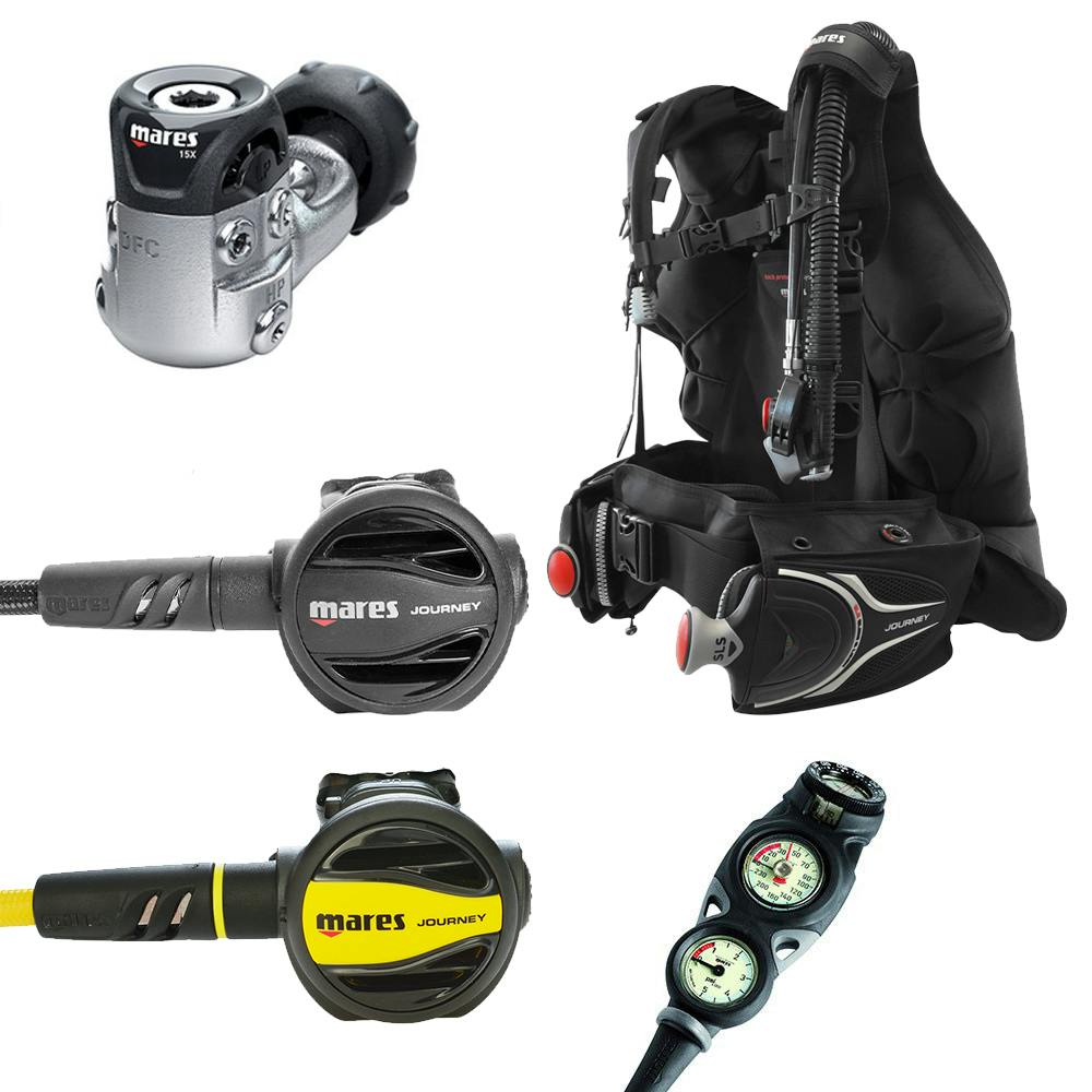 Mares Journey Elite 3.0 Scuba Gear Package with Mission 3-Gauge Console
